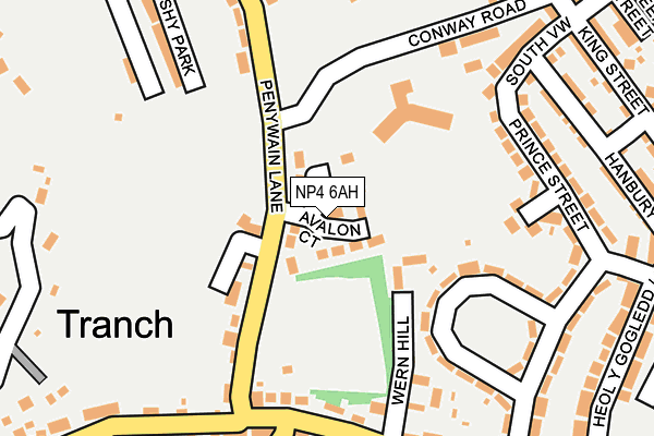 NP4 6AH map - OS OpenMap – Local (Ordnance Survey)