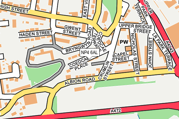 NP4 6AL map - OS OpenMap – Local (Ordnance Survey)