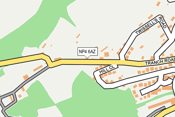 NP4 6AZ map - OS OpenMap – Local (Ordnance Survey)