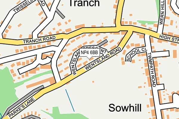 NP4 6BB map - OS OpenMap – Local (Ordnance Survey)