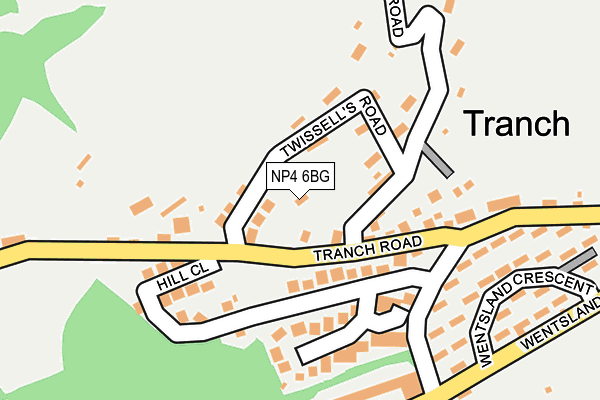 NP4 6BG map - OS OpenMap – Local (Ordnance Survey)