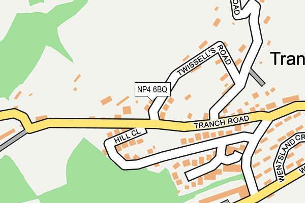 NP4 6BQ map - OS OpenMap – Local (Ordnance Survey)