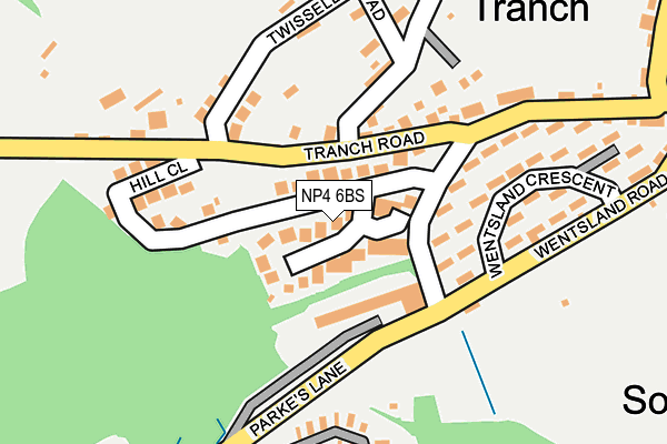 NP4 6BS map - OS OpenMap – Local (Ordnance Survey)