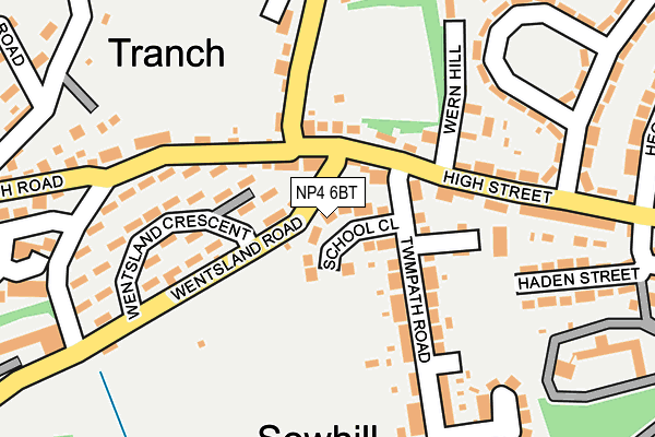 NP4 6BT map - OS OpenMap – Local (Ordnance Survey)
