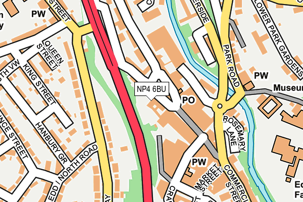 NP4 6BU map - OS OpenMap – Local (Ordnance Survey)