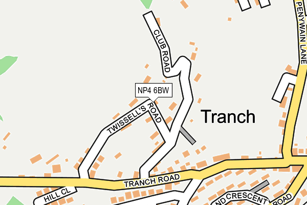 NP4 6BW map - OS OpenMap – Local (Ordnance Survey)