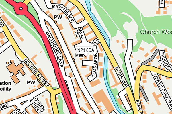 NP4 6DA map - OS OpenMap – Local (Ordnance Survey)