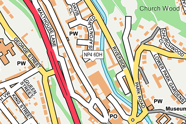 NP4 6DH map - OS OpenMap – Local (Ordnance Survey)