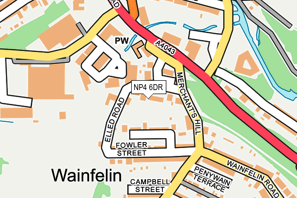 NP4 6DR map - OS OpenMap – Local (Ordnance Survey)