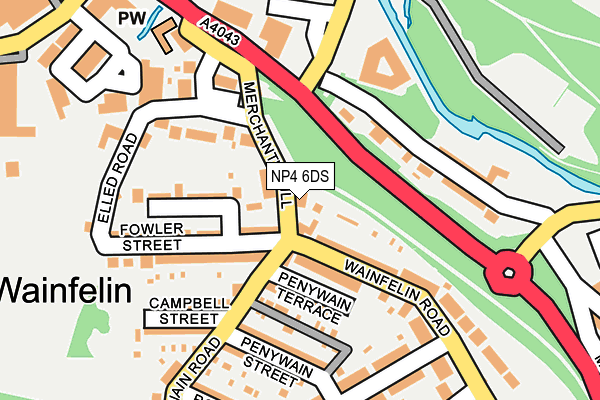 NP4 6DS map - OS OpenMap – Local (Ordnance Survey)