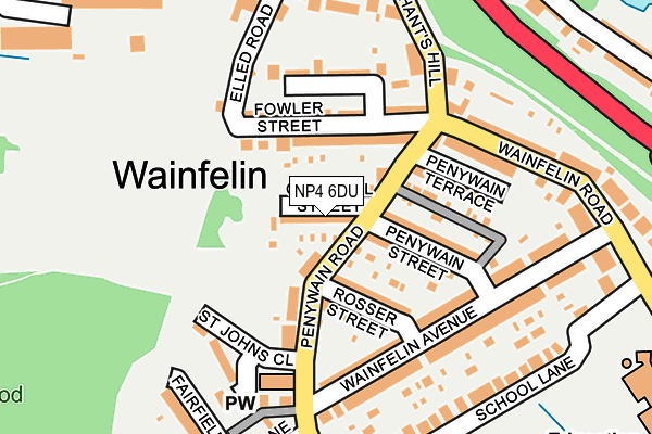 NP4 6DU map - OS OpenMap – Local (Ordnance Survey)