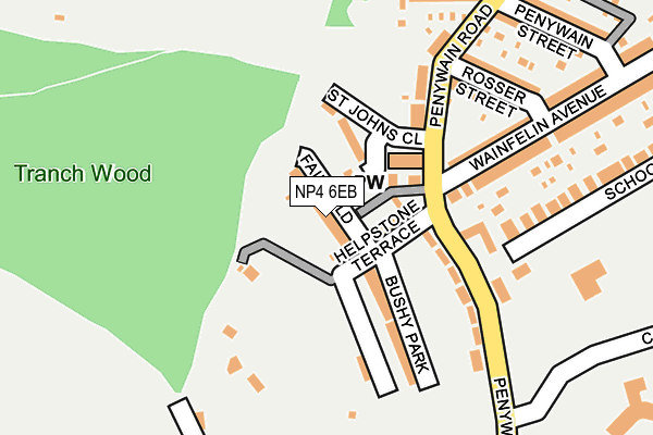 NP4 6EB map - OS OpenMap – Local (Ordnance Survey)