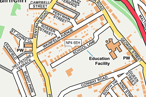 NP4 6EH map - OS OpenMap – Local (Ordnance Survey)
