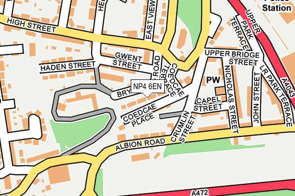 NP4 6EN map - OS OpenMap – Local (Ordnance Survey)