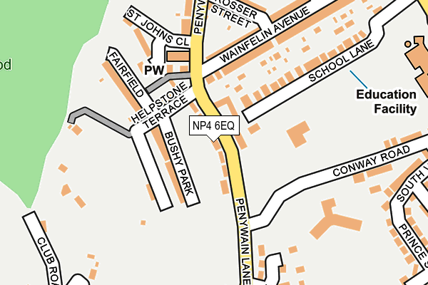 NP4 6EQ map - OS OpenMap – Local (Ordnance Survey)