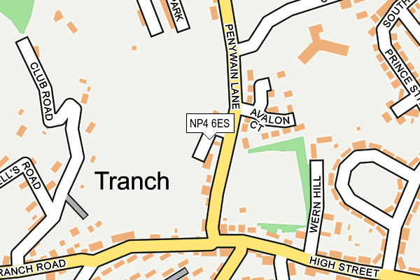NP4 6ES map - OS OpenMap – Local (Ordnance Survey)