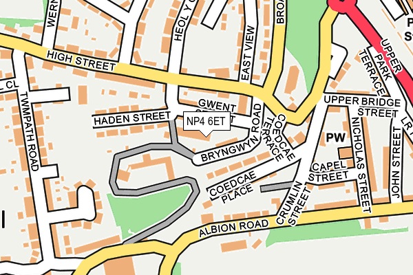 NP4 6ET map - OS OpenMap – Local (Ordnance Survey)