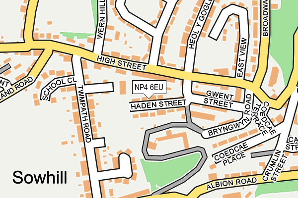 NP4 6EU map - OS OpenMap – Local (Ordnance Survey)