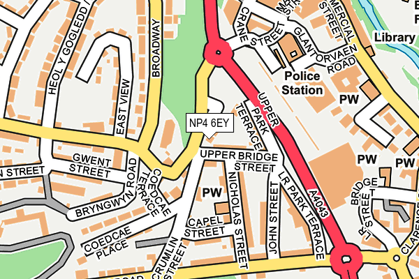 NP4 6EY map - OS OpenMap – Local (Ordnance Survey)