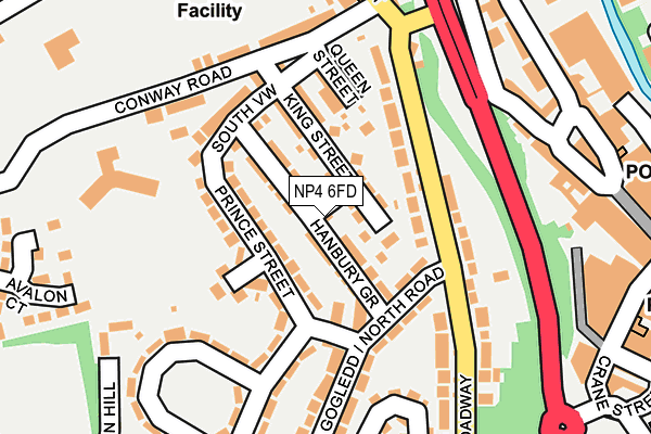NP4 6FD map - OS OpenMap – Local (Ordnance Survey)