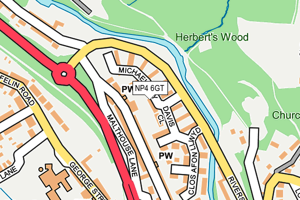 NP4 6GT map - OS OpenMap – Local (Ordnance Survey)