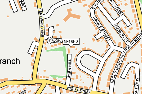 NP4 6HD map - OS OpenMap – Local (Ordnance Survey)