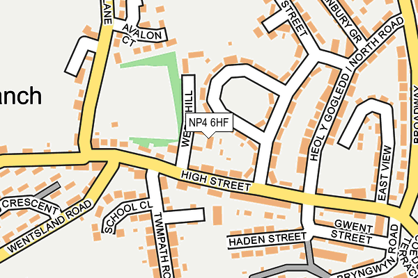 NP4 6HF map - OS OpenMap – Local (Ordnance Survey)