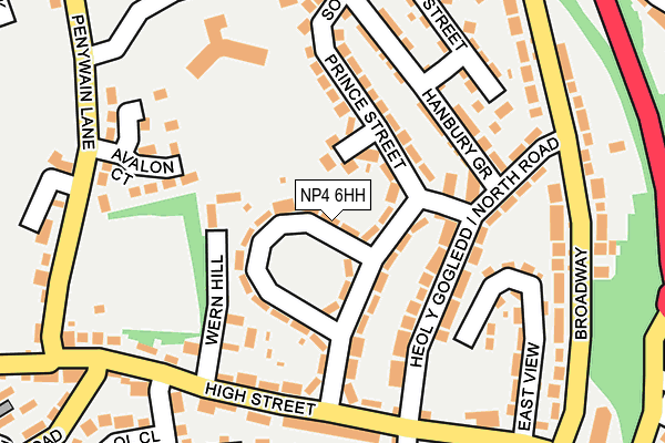 NP4 6HH map - OS OpenMap – Local (Ordnance Survey)
