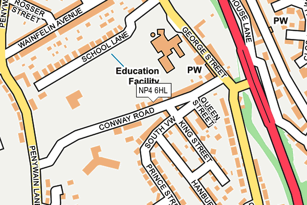 NP4 6HL map - OS OpenMap – Local (Ordnance Survey)