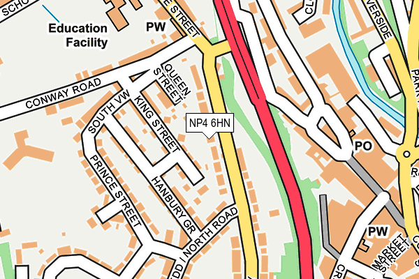 NP4 6HN map - OS OpenMap – Local (Ordnance Survey)