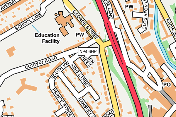 NP4 6HP map - OS OpenMap – Local (Ordnance Survey)