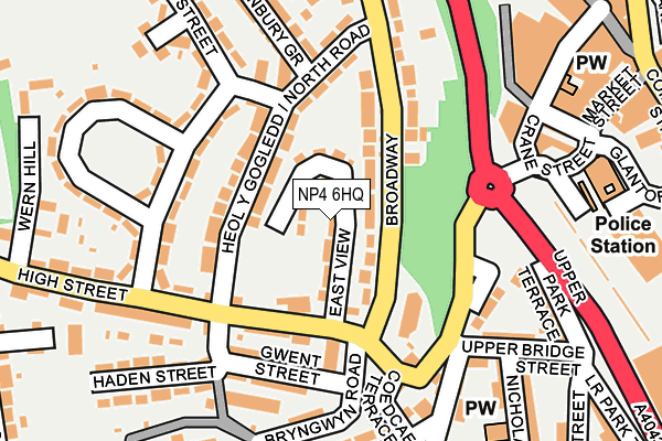 NP4 6HQ map - OS OpenMap – Local (Ordnance Survey)