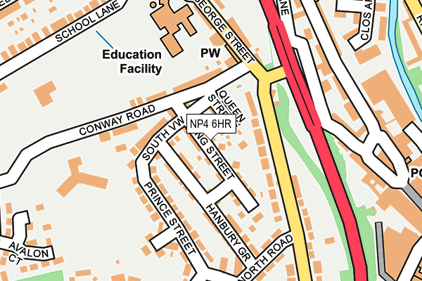 NP4 6HR map - OS OpenMap – Local (Ordnance Survey)