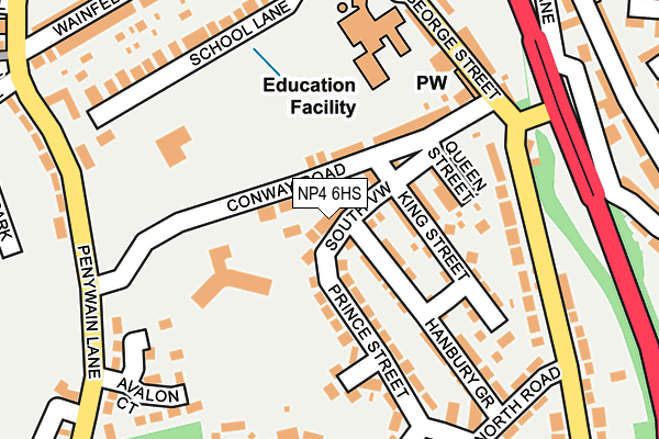 NP4 6HS map - OS OpenMap – Local (Ordnance Survey)