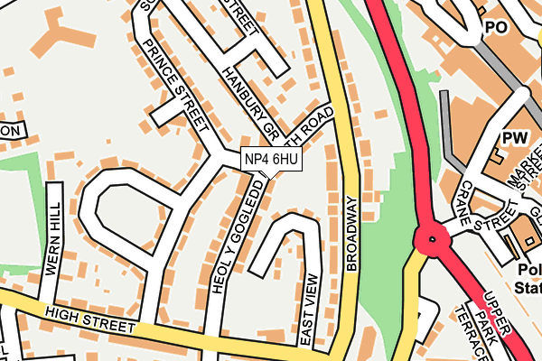NP4 6HU map - OS OpenMap – Local (Ordnance Survey)