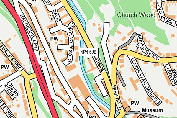 NP4 6JB map - OS OpenMap – Local (Ordnance Survey)