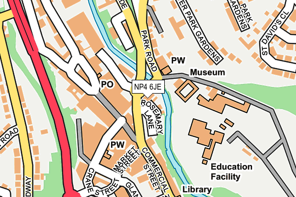 NP4 6JE map - OS OpenMap – Local (Ordnance Survey)