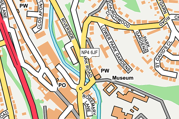 NP4 6JF map - OS OpenMap – Local (Ordnance Survey)