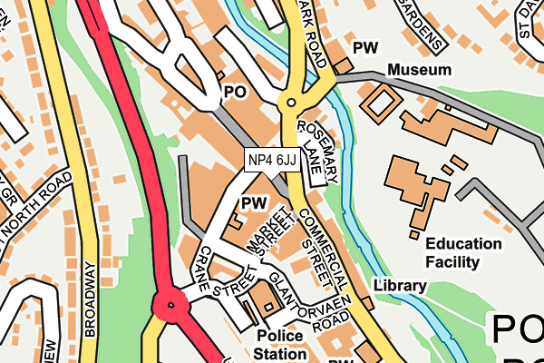 NP4 6JJ map - OS OpenMap – Local (Ordnance Survey)
