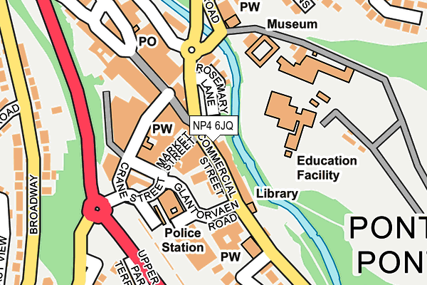NP4 6JQ map - OS OpenMap – Local (Ordnance Survey)