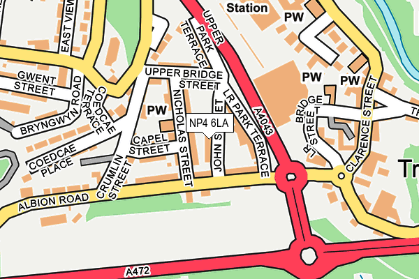 NP4 6LA map - OS OpenMap – Local (Ordnance Survey)