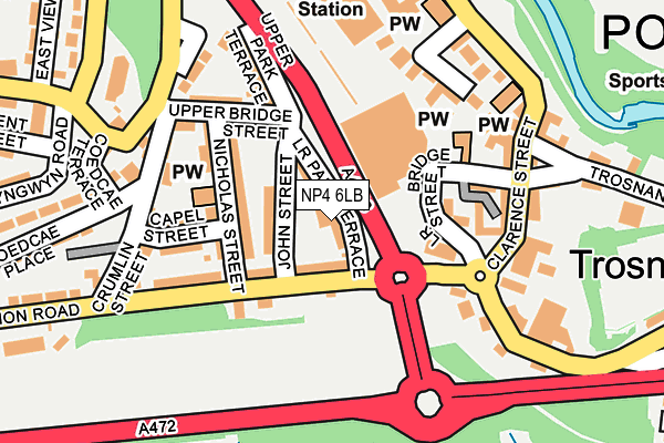 NP4 6LB map - OS OpenMap – Local (Ordnance Survey)