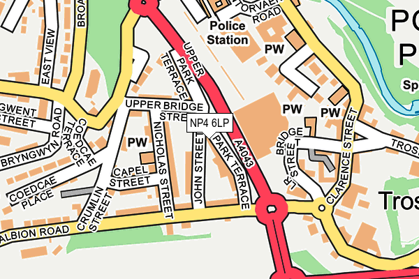 NP4 6LP map - OS OpenMap – Local (Ordnance Survey)