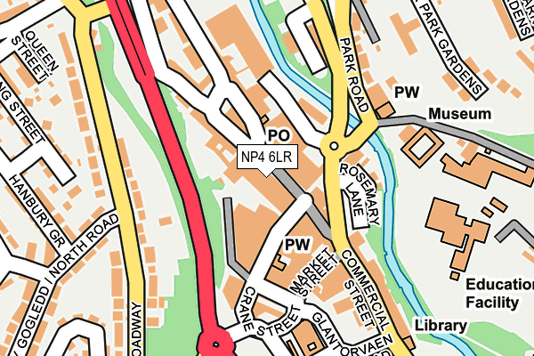 NP4 6LR map - OS OpenMap – Local (Ordnance Survey)