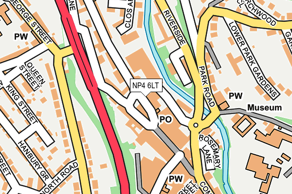 NP4 6LT map - OS OpenMap – Local (Ordnance Survey)