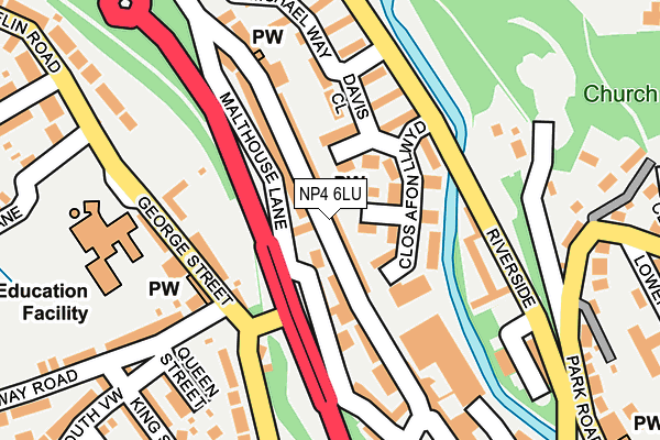 NP4 6LU map - OS OpenMap – Local (Ordnance Survey)