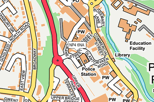 NP4 6NA map - OS OpenMap – Local (Ordnance Survey)
