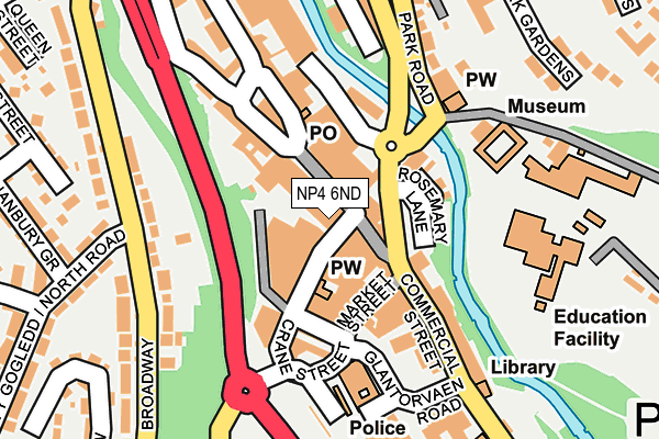 NP4 6ND map - OS OpenMap – Local (Ordnance Survey)