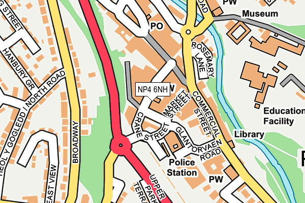 NP4 6NH map - OS OpenMap – Local (Ordnance Survey)