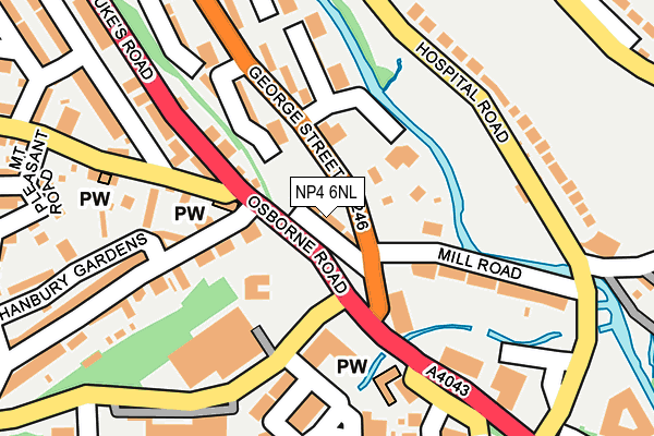 NP4 6NL map - OS OpenMap – Local (Ordnance Survey)